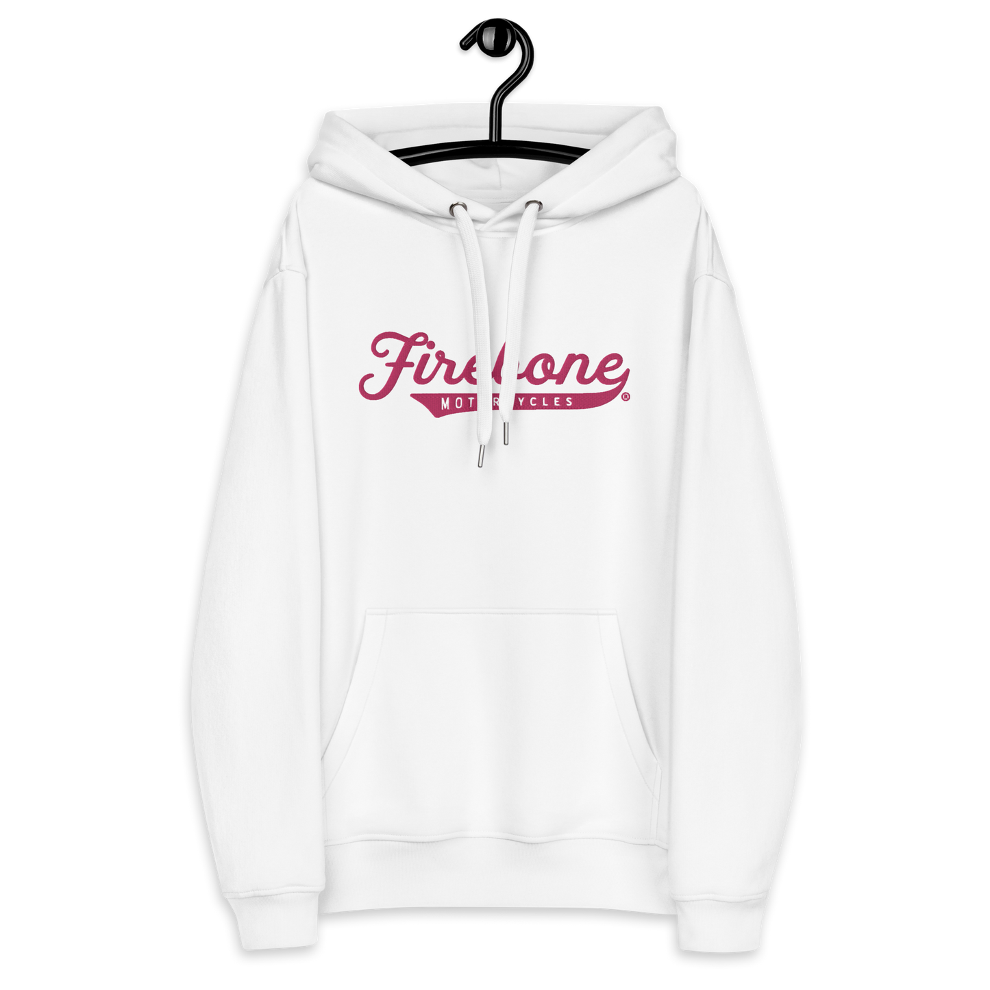 Firebone logo - Pink logo on premium eco hoodie - Firebone