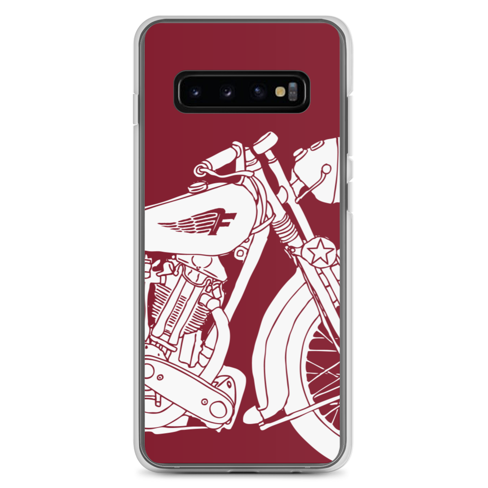 Vintage Motorcycle - Samsung case red 2 - Firebone