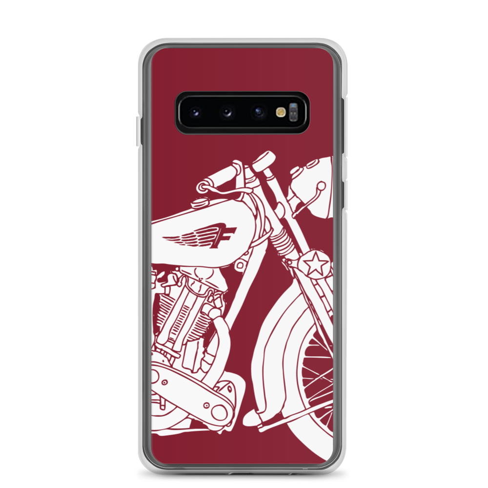 Vintage Motorcycle - Samsung case red 2 - Firebone
