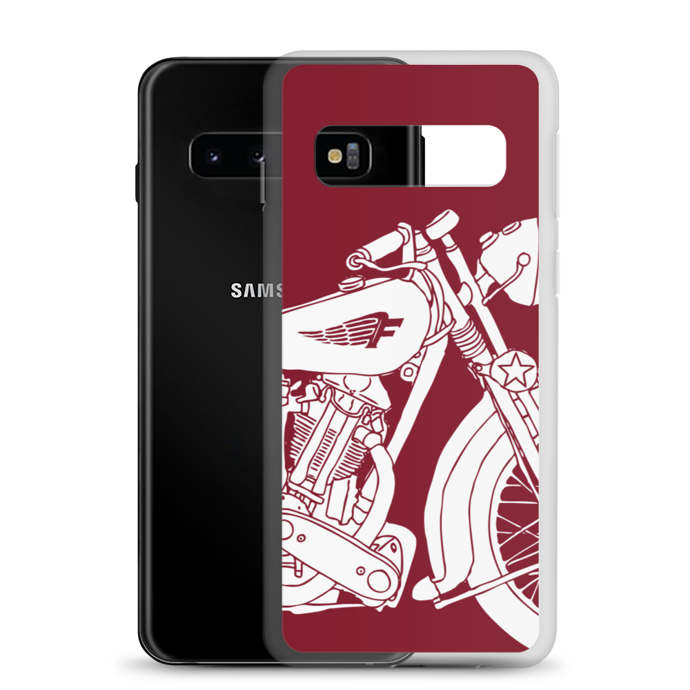 Vintage Motorcycle - Samsung case red 2 - Firebone
