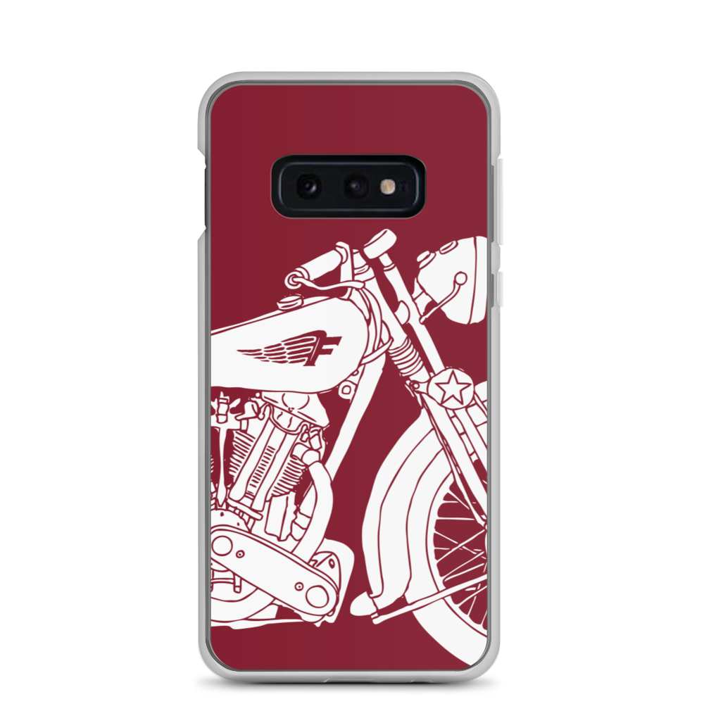 Vintage Motorcycle - Samsung case red 2 - Firebone