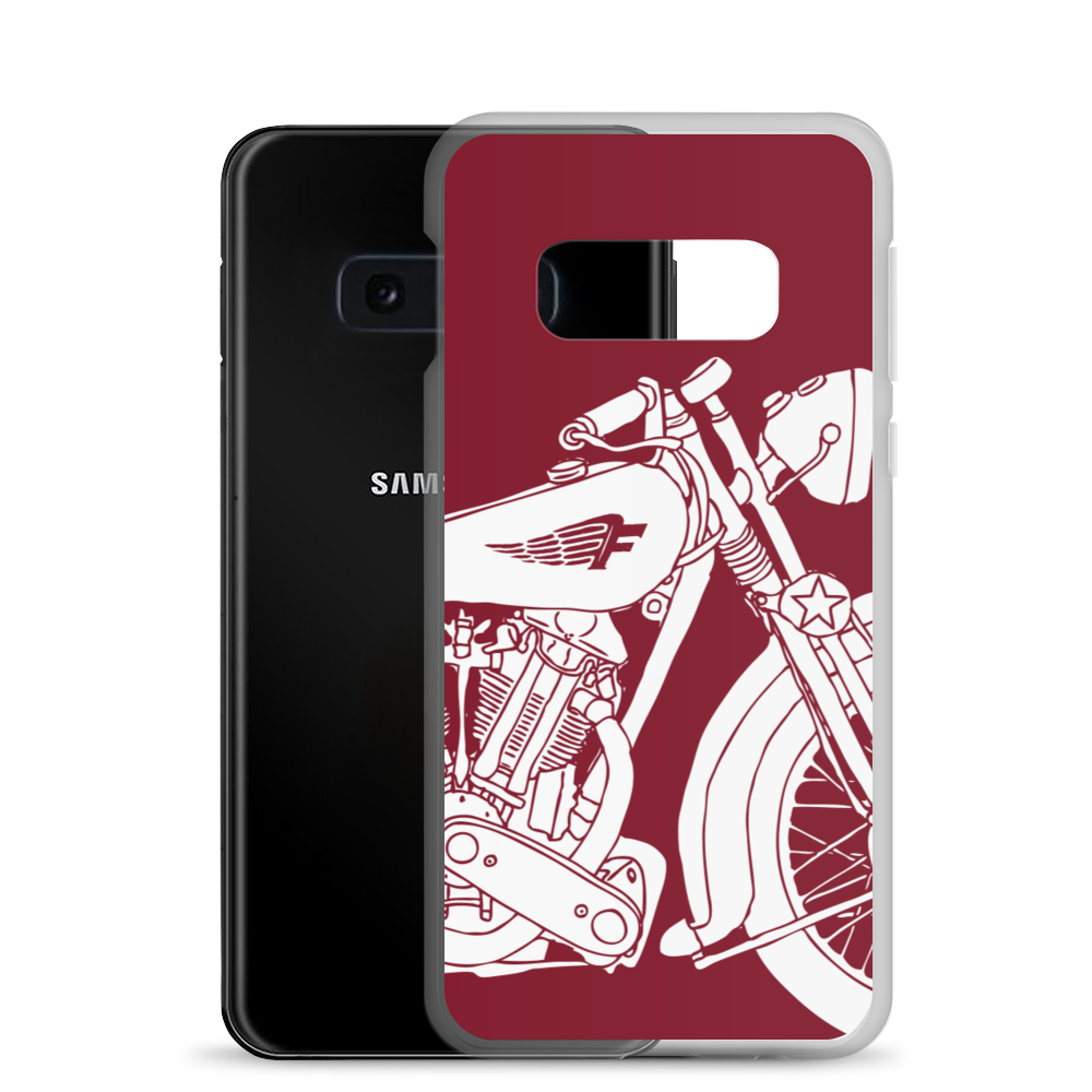 Vintage Motorcycle - Samsung case red 2 - Firebone