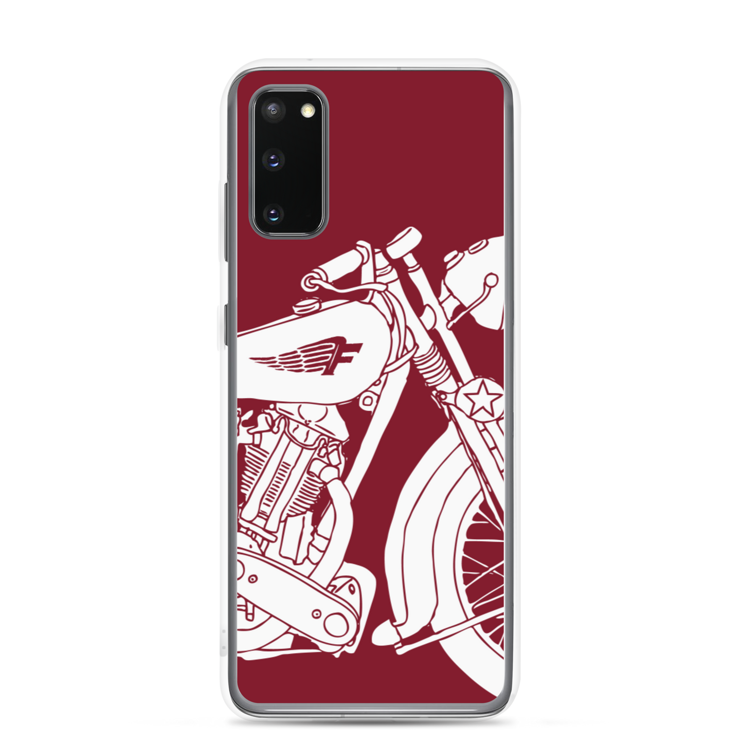 Vintage Motorcycle - Samsung case red 2 - Firebone