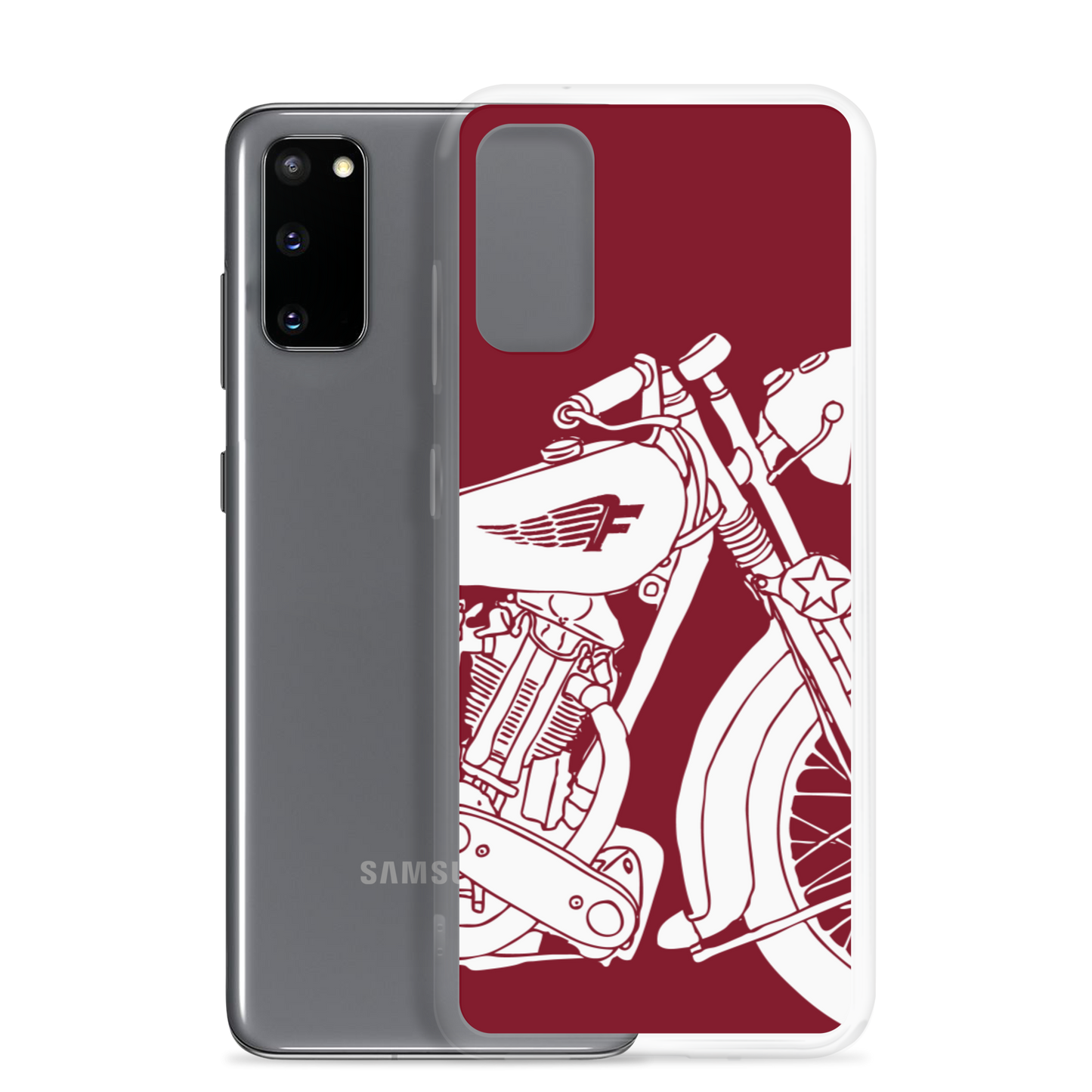 Vintage Motorcycle - Samsung case red 2 - Firebone