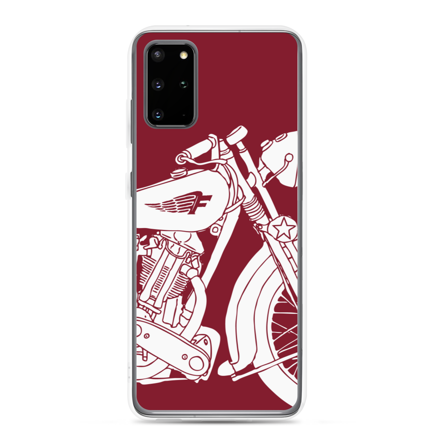 Vintage Motorcycle - Samsung case red 2 - Firebone