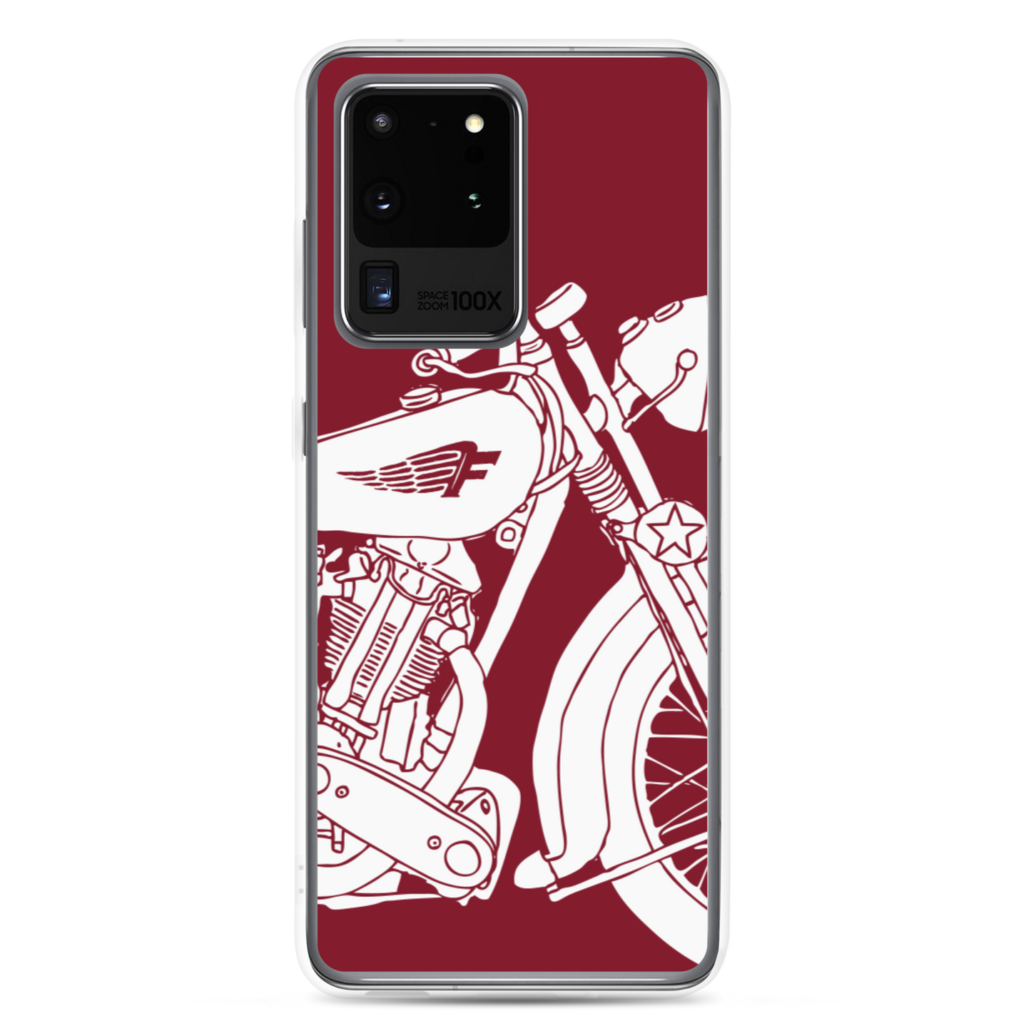 Vintage Motorcycle - Samsung case red 2 - Firebone