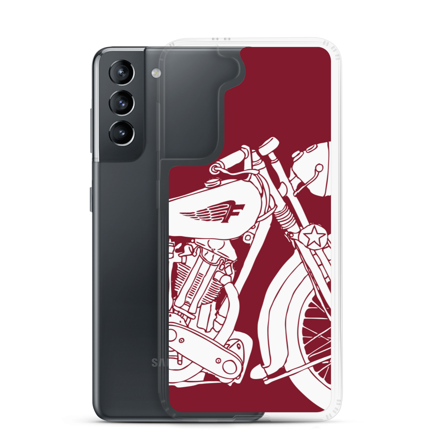 Vintage Motorcycle - Samsung case red 2 - Firebone