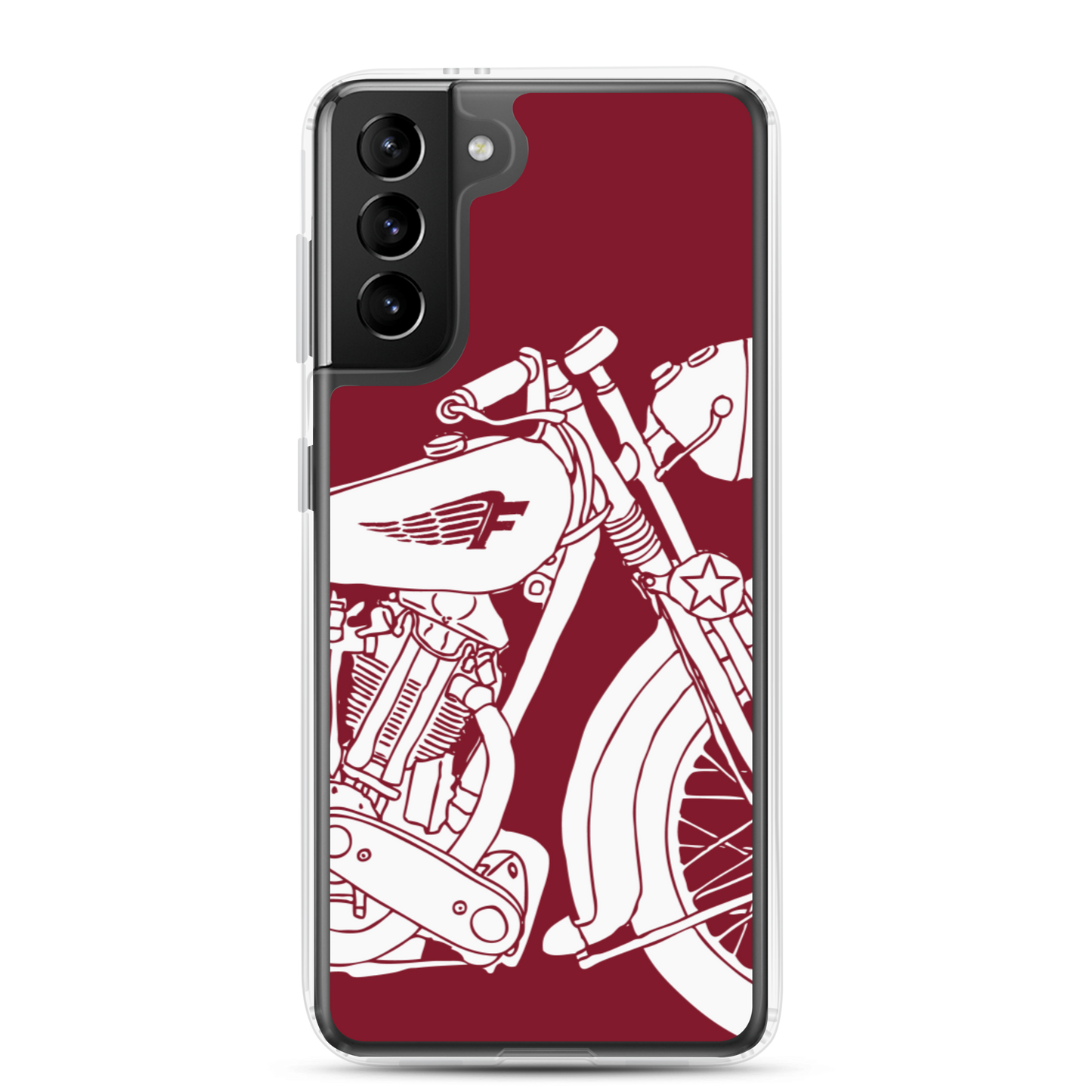 Vintage Motorcycle - Samsung case red 2 - Firebone