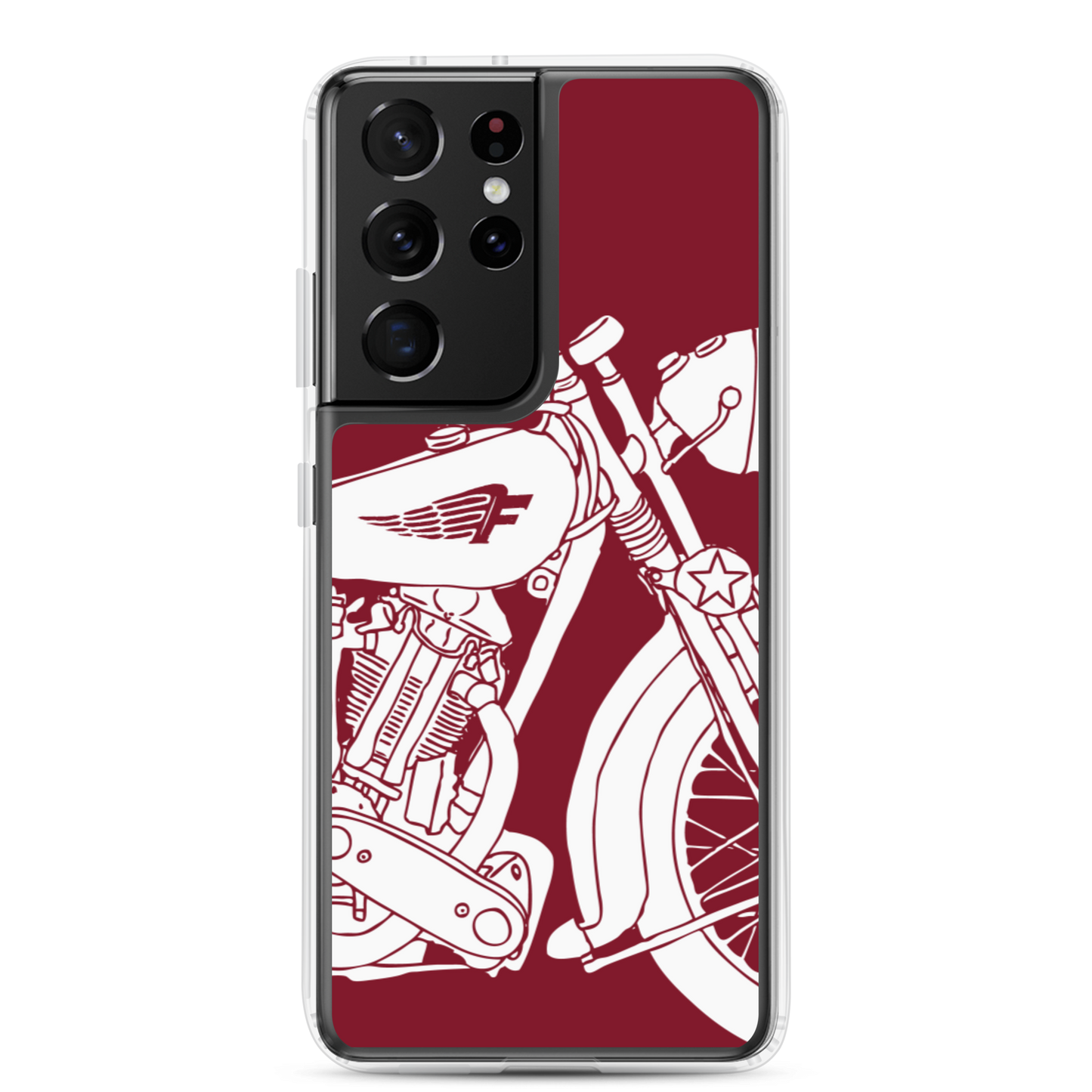 Vintage Motorcycle - Samsung case red 2 - Firebone