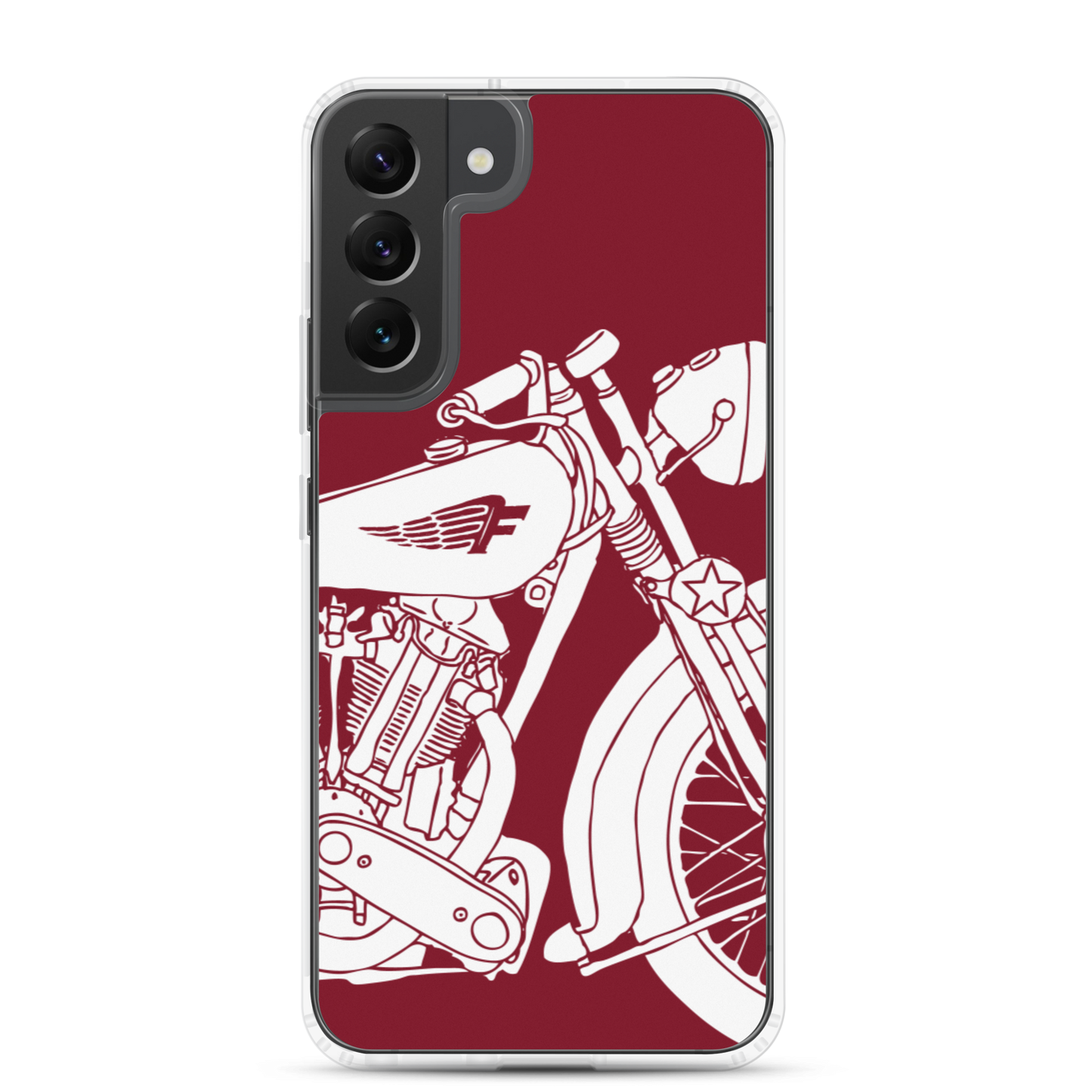 Vintage Motorcycle - Samsung case red 2 - Firebone