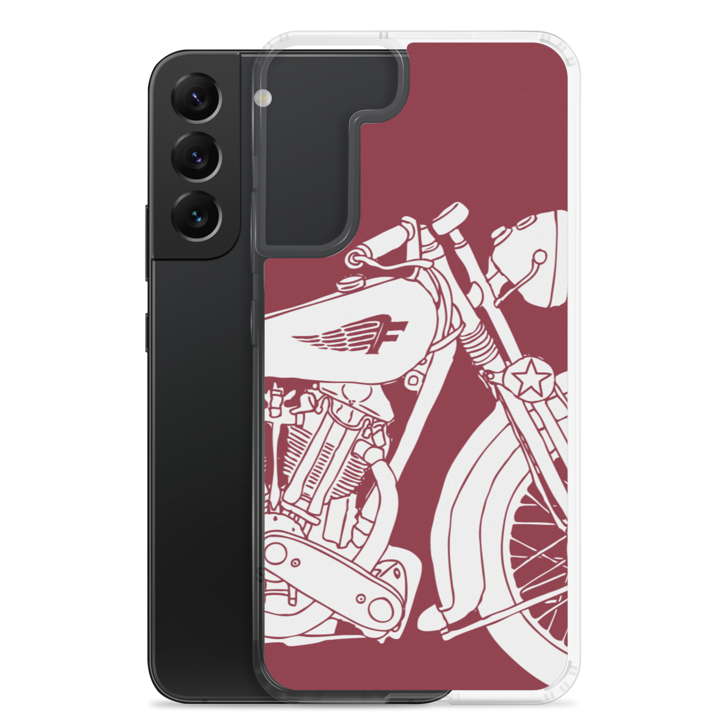 Vintage Motorcycle - Samsung case red 2 - Firebone