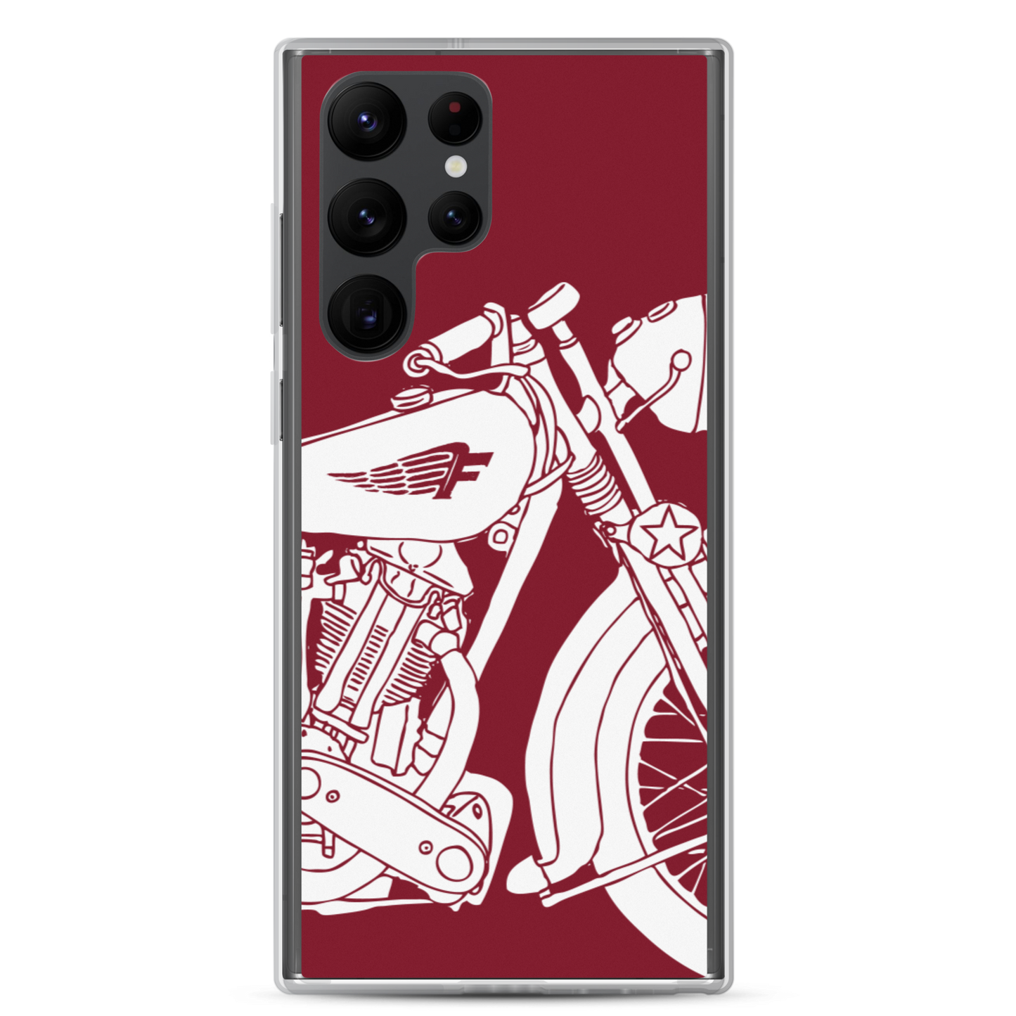 Vintage Motorcycle - Samsung case red 2 - Firebone