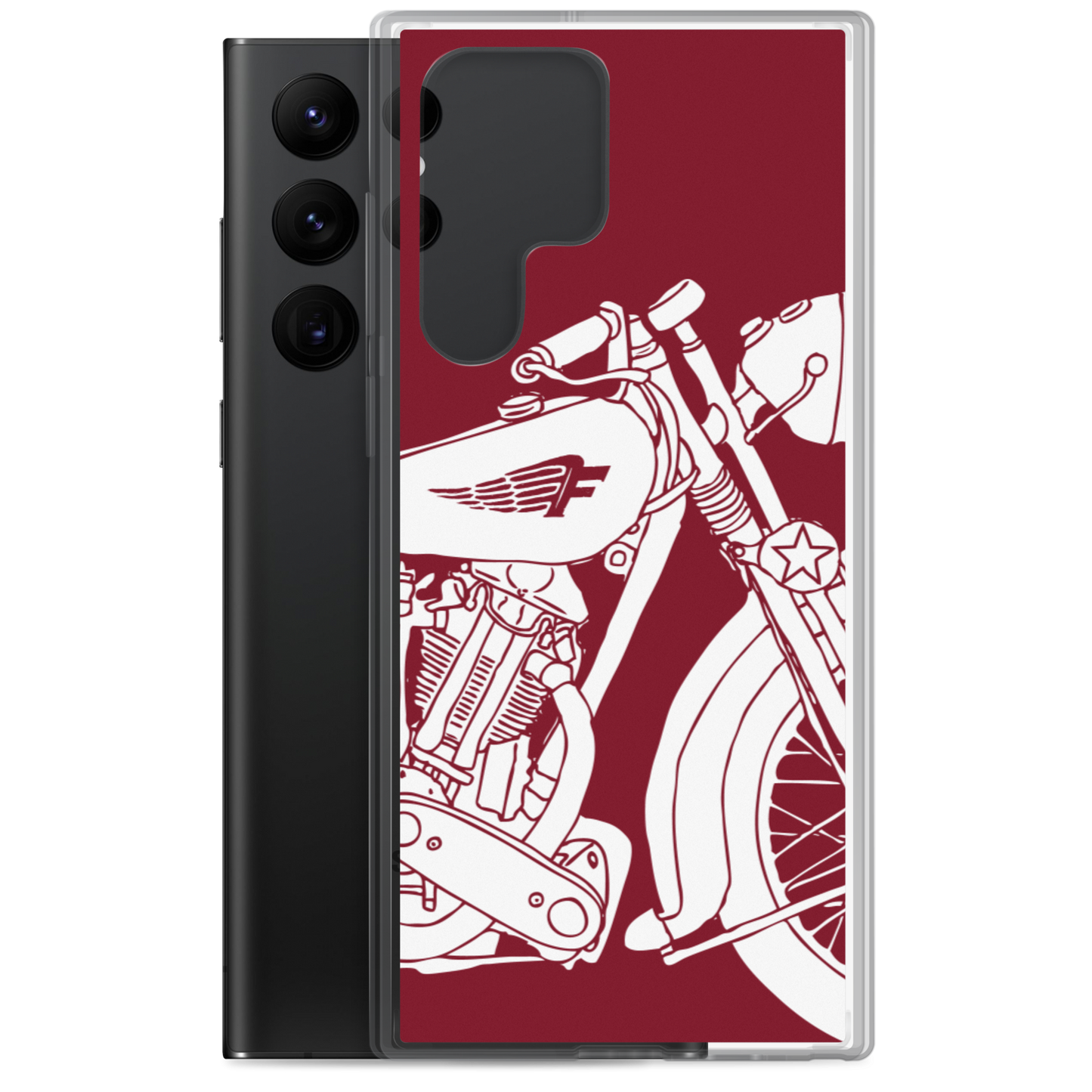 Vintage Motorcycle - Samsung case red 2 - Firebone