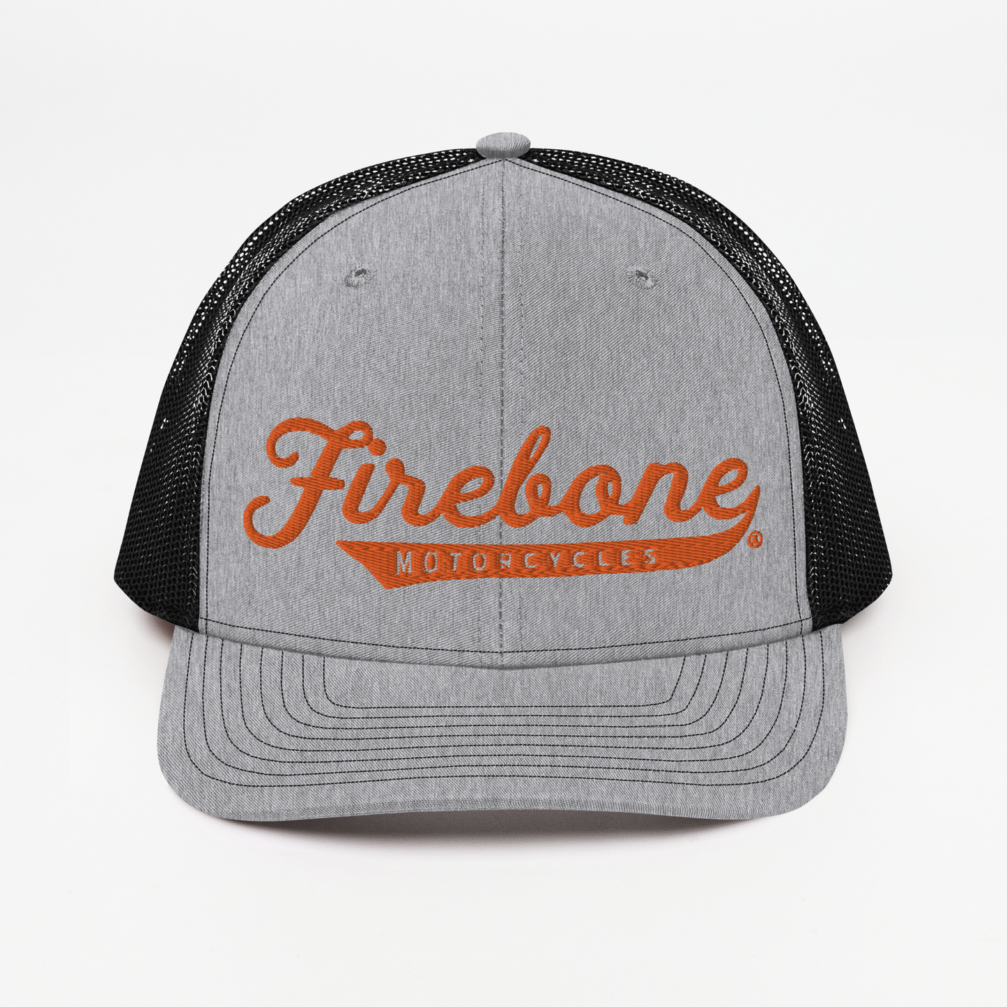 Firebone logo - Orange logo on trucker cap - Firebone