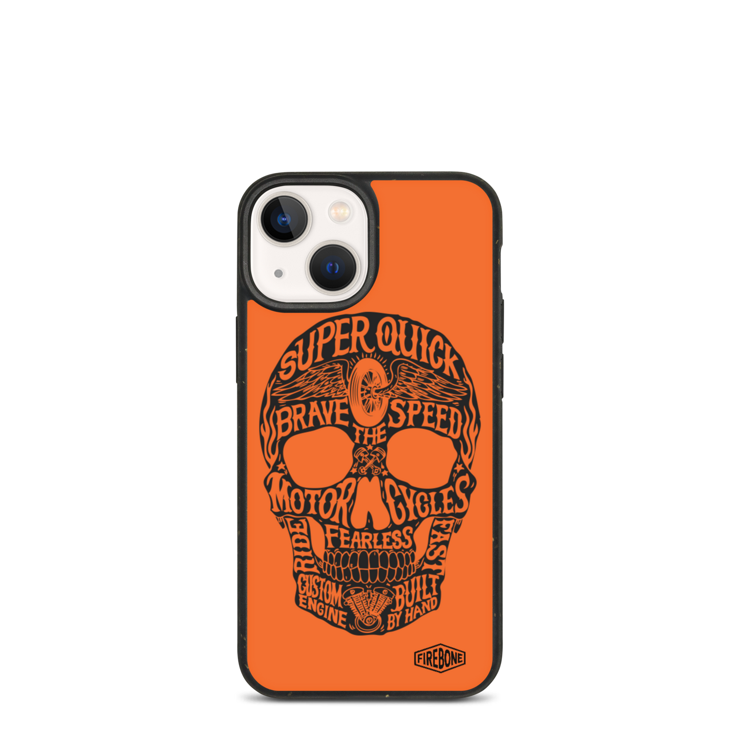 Super Quick Skull - Speckled iPhone case - Firebone