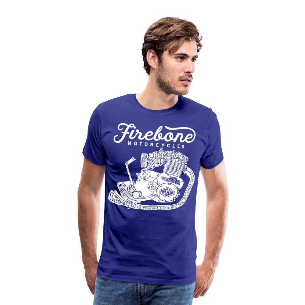 Firebone vintage engine premium t-shirt - royal blue