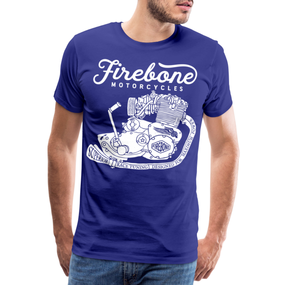 Firebone vintage engine premium t-shirt - royal blue