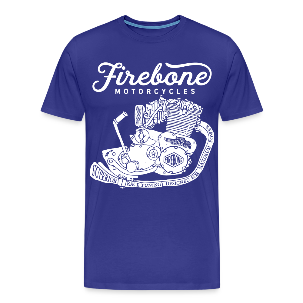 Firebone vintage engine premium t-shirt - royal blue