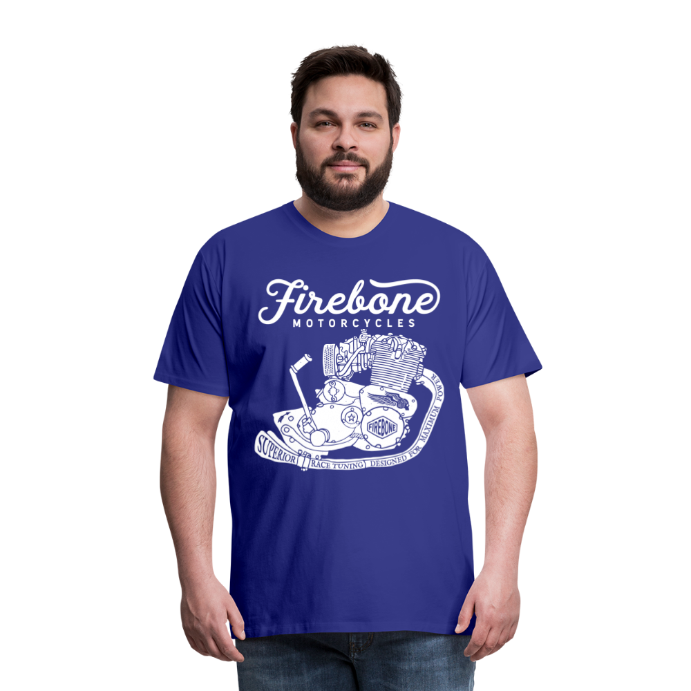 Firebone vintage engine premium t-shirt - royal blue