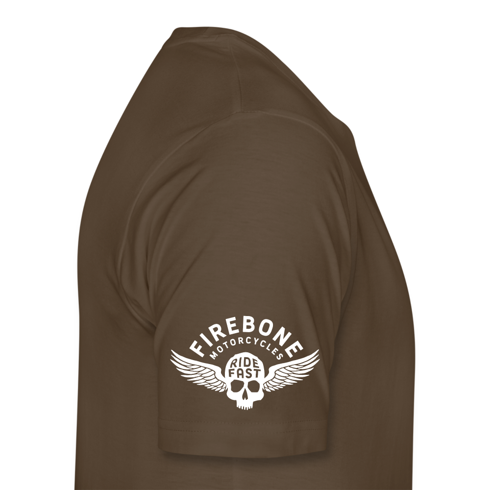Firebone vintage engine premium t-shirt - noble brown