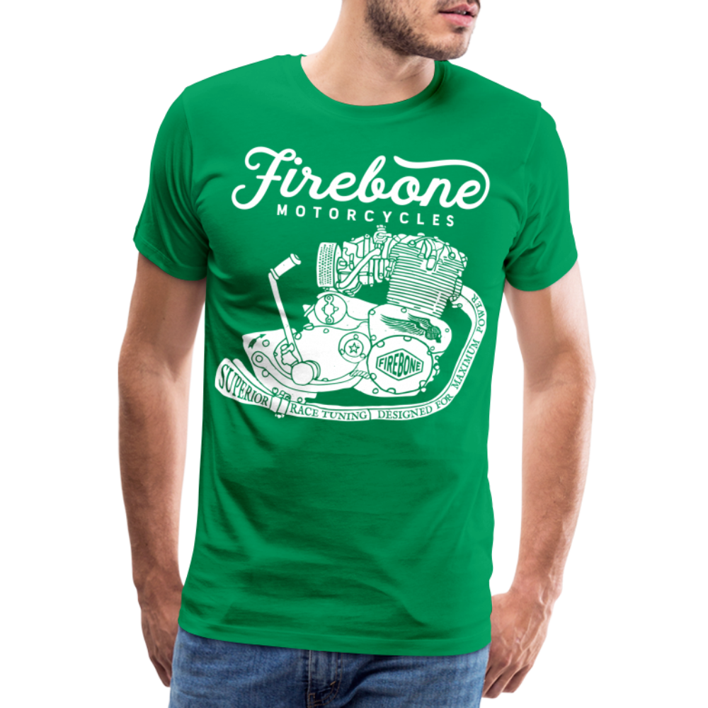 Firebone vintage engine premium t-shirt - kelly green