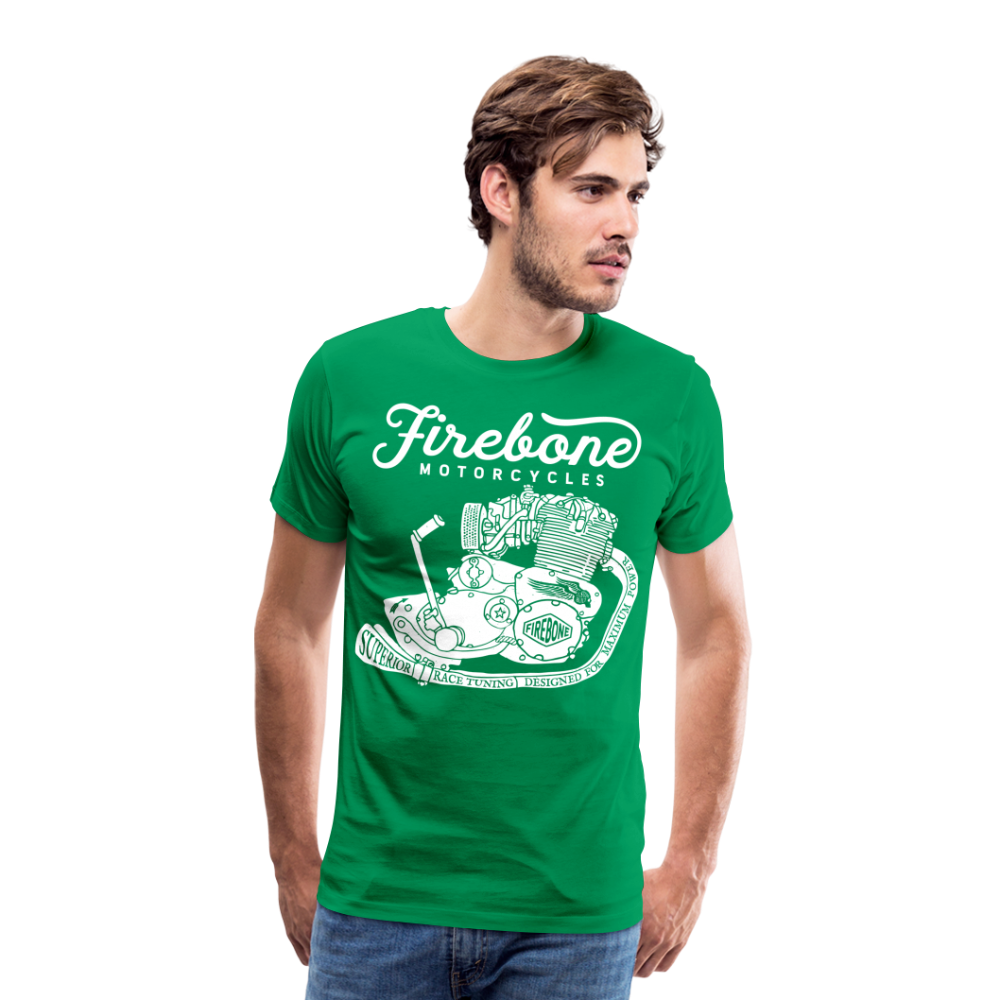 Firebone vintage engine premium t-shirt - kelly green