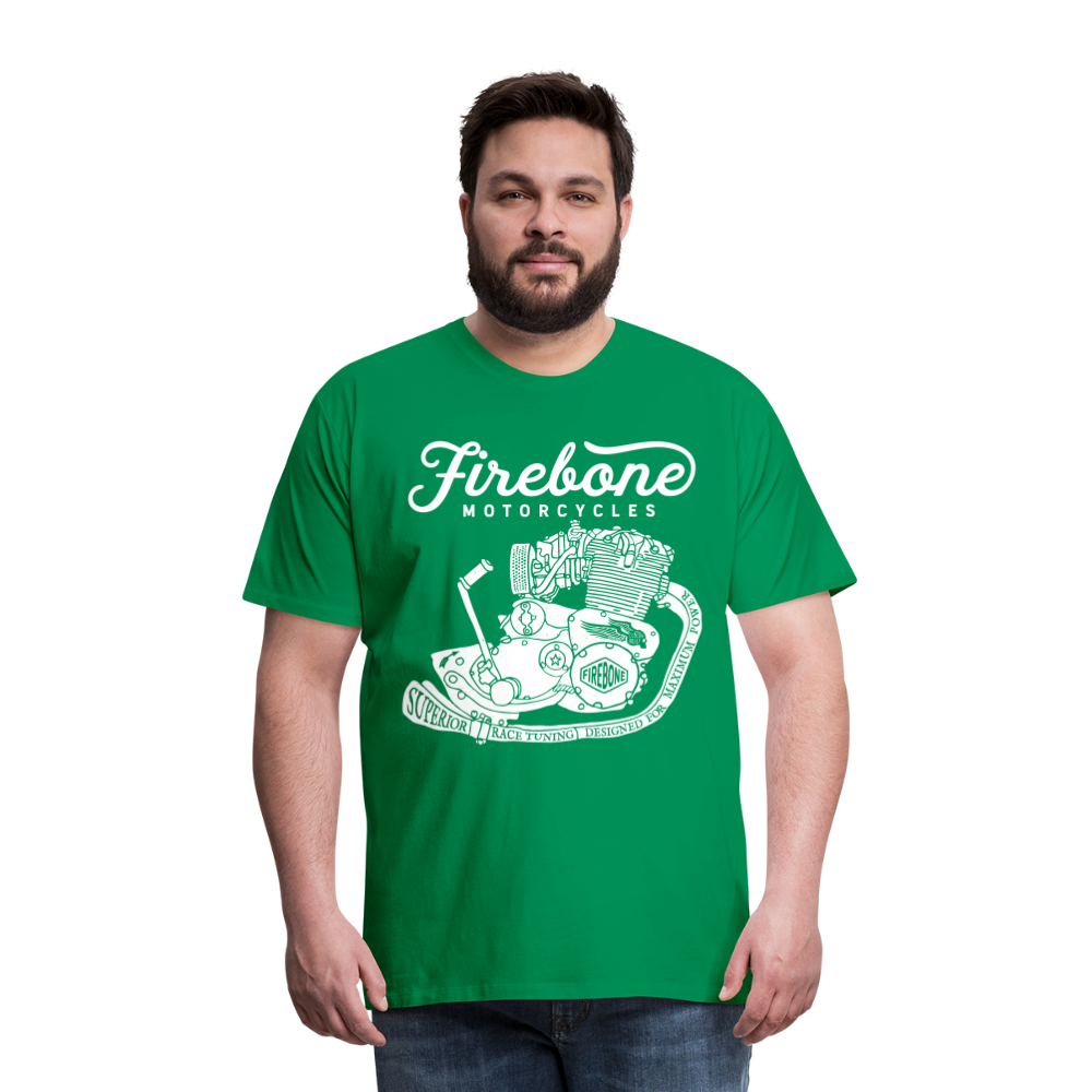 Firebone vintage engine premium t-shirt - kelly green