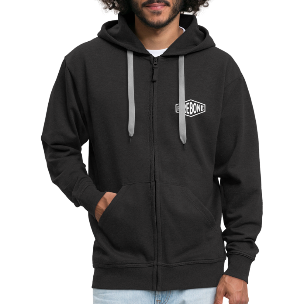 Stay bold tiger premium zip hooded jacket - black