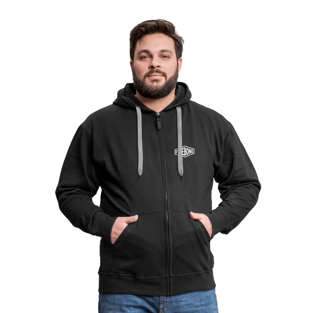 Stay bold tiger premium zip hooded jacket - black