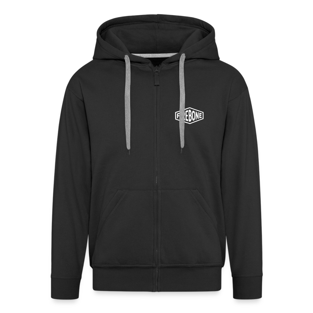 Stay bold tiger premium zip hooded jacket - black