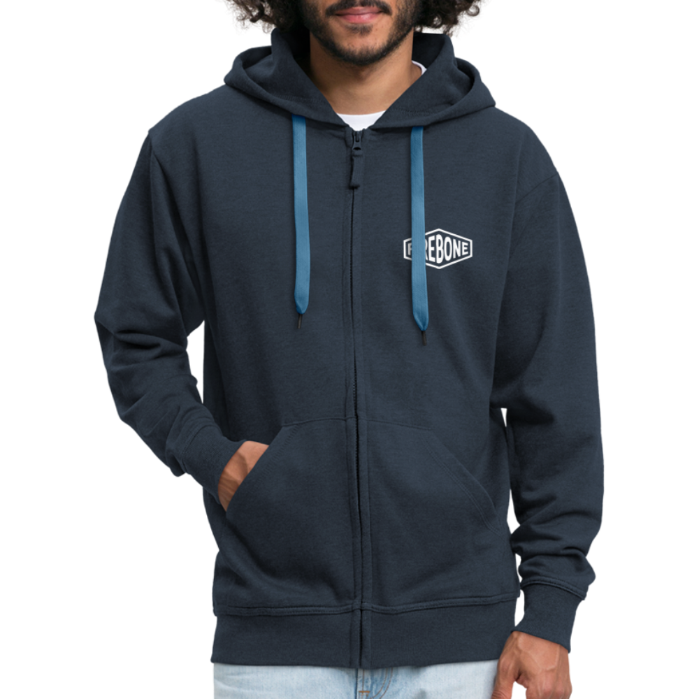 Stay bold tiger premium zip hooded jacket - navy