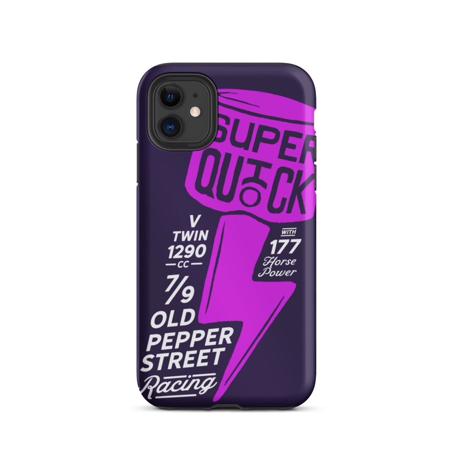 Super Quick Piston - Purple tough iPhone case - Firebone