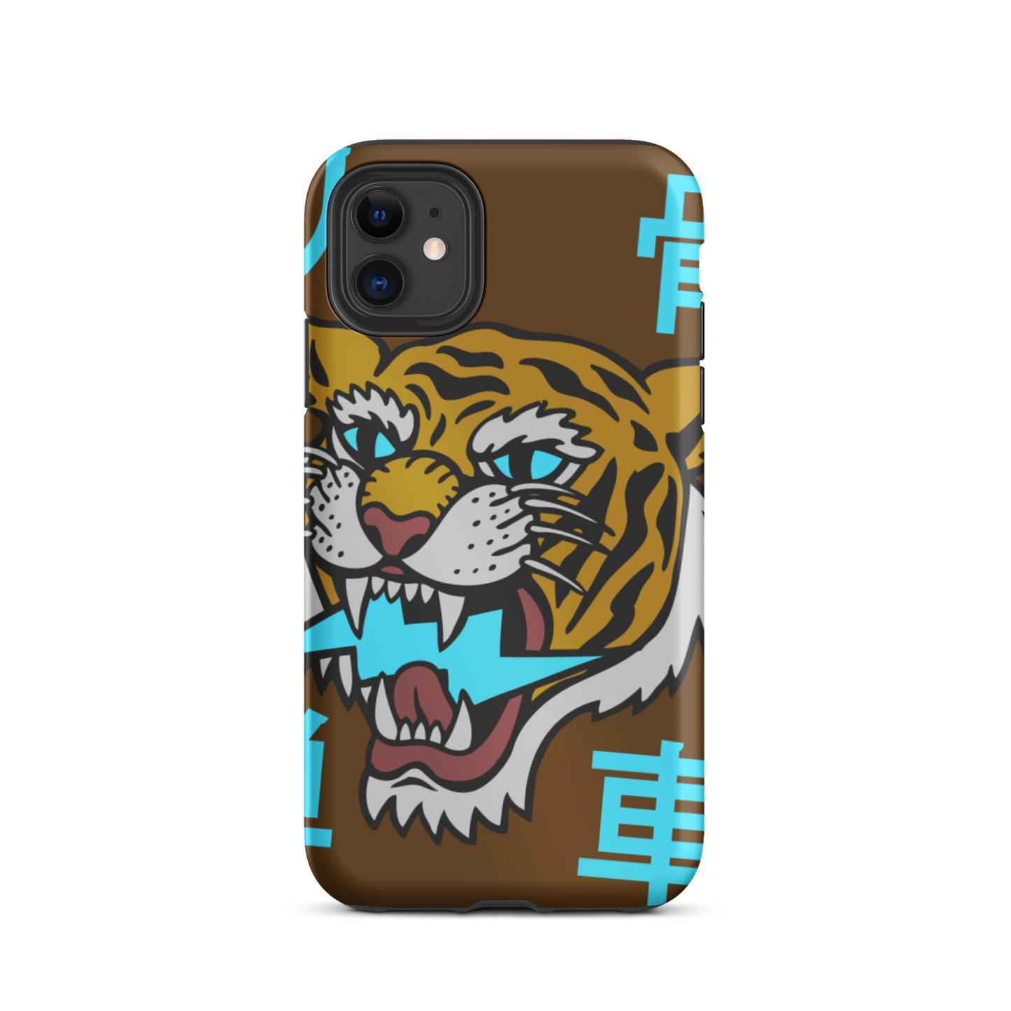 Defiant Tiger - Orange tough iPhone case - Firebone