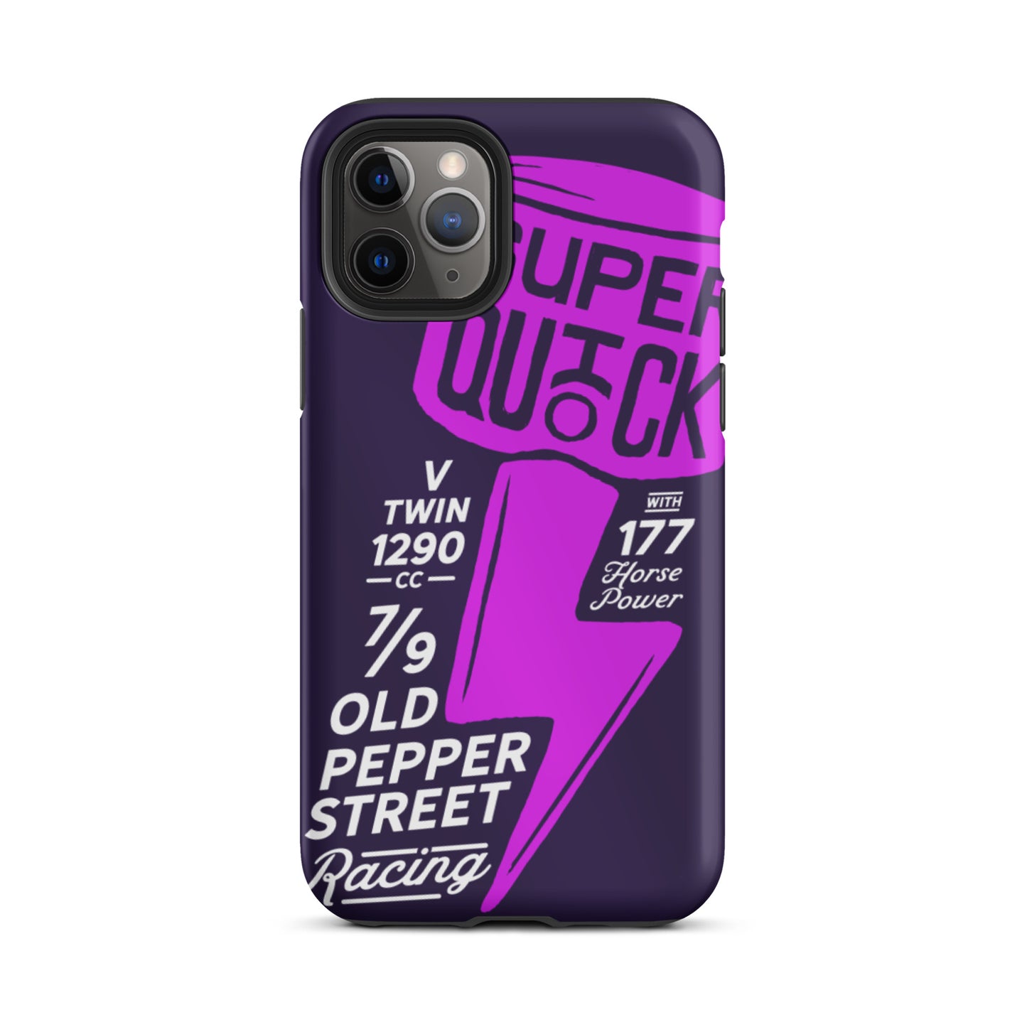 Super Quick Piston - Purple tough iPhone case - Firebone