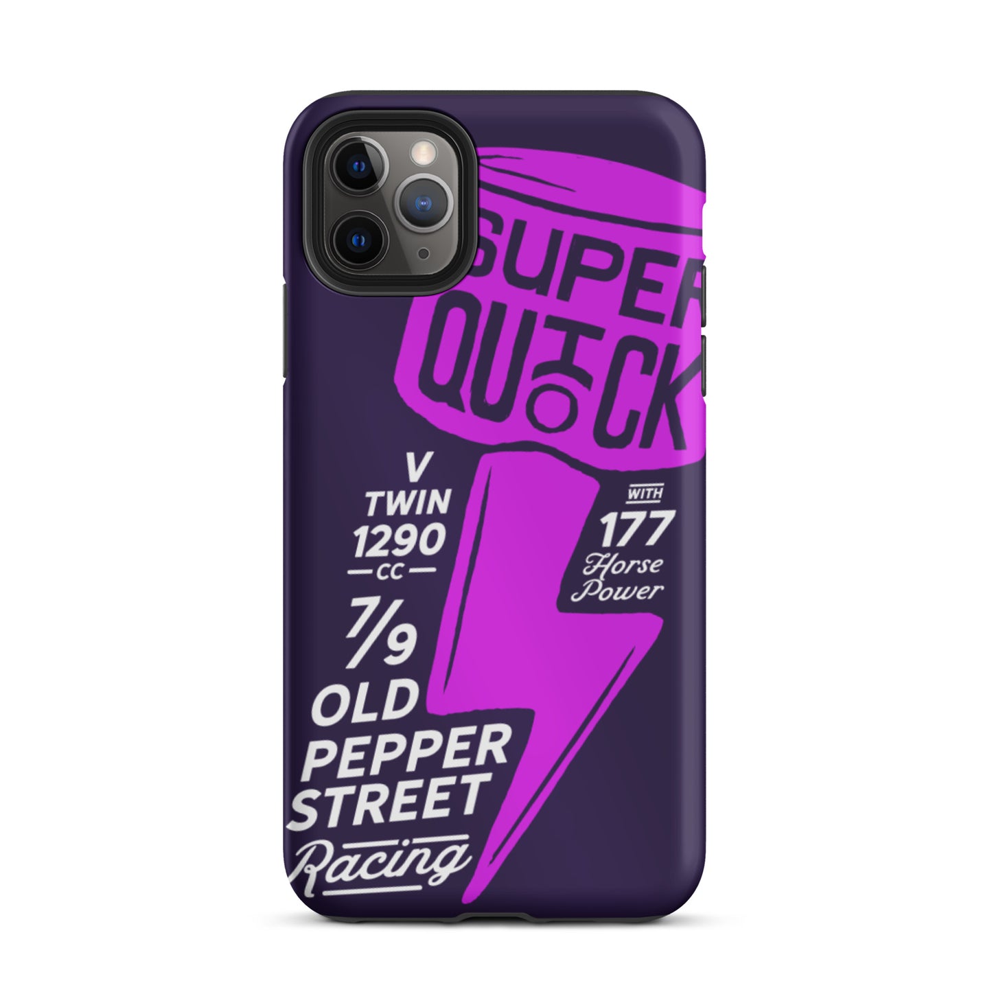 Super Quick Piston - Purple tough iPhone case - Firebone