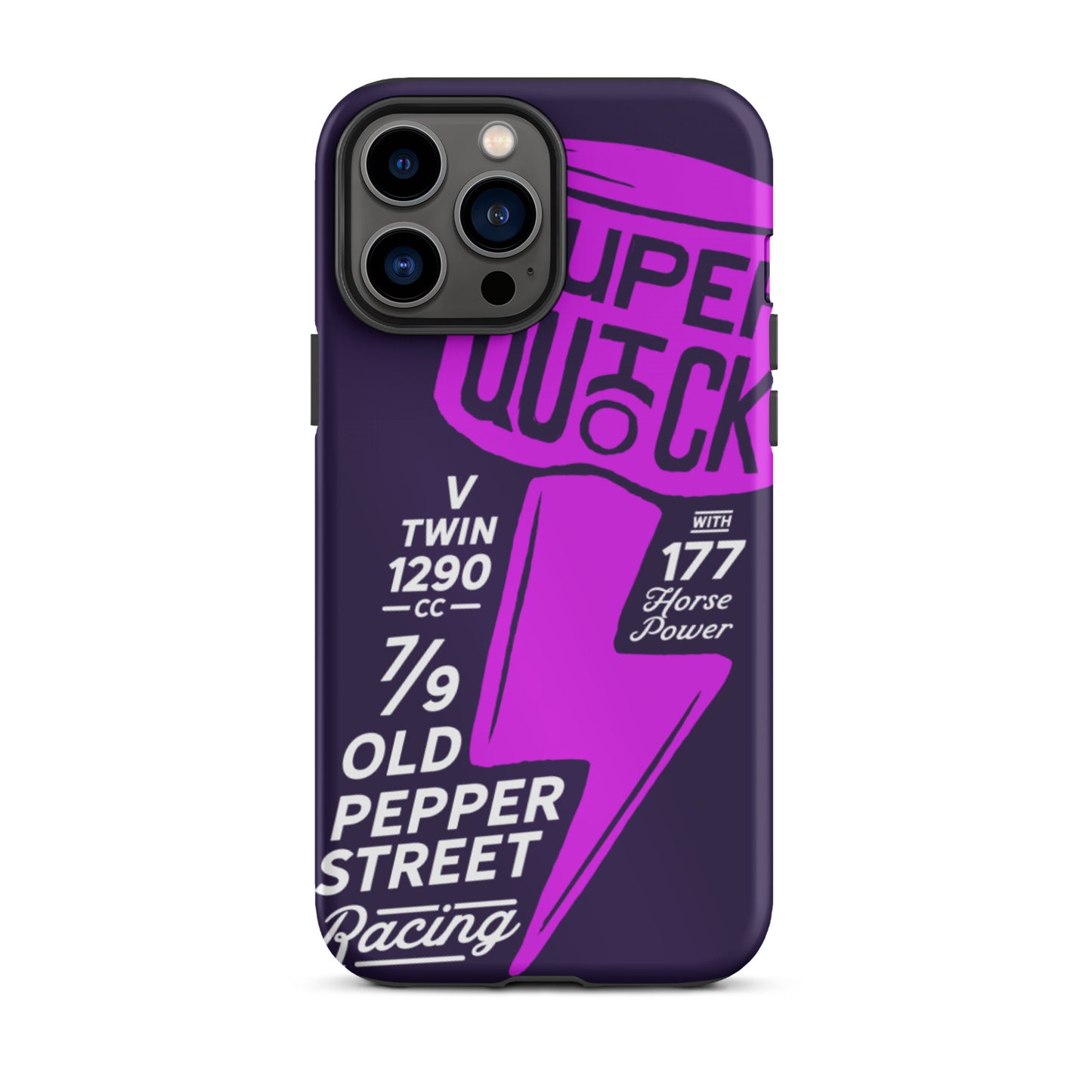Super Quick Piston - Purple tough iPhone case - Firebone