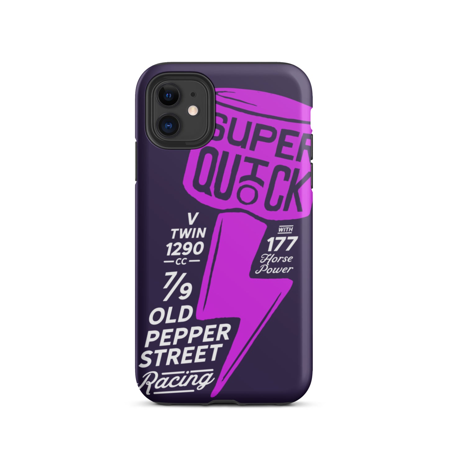 Super Quick Piston - Purple tough iPhone case - Firebone