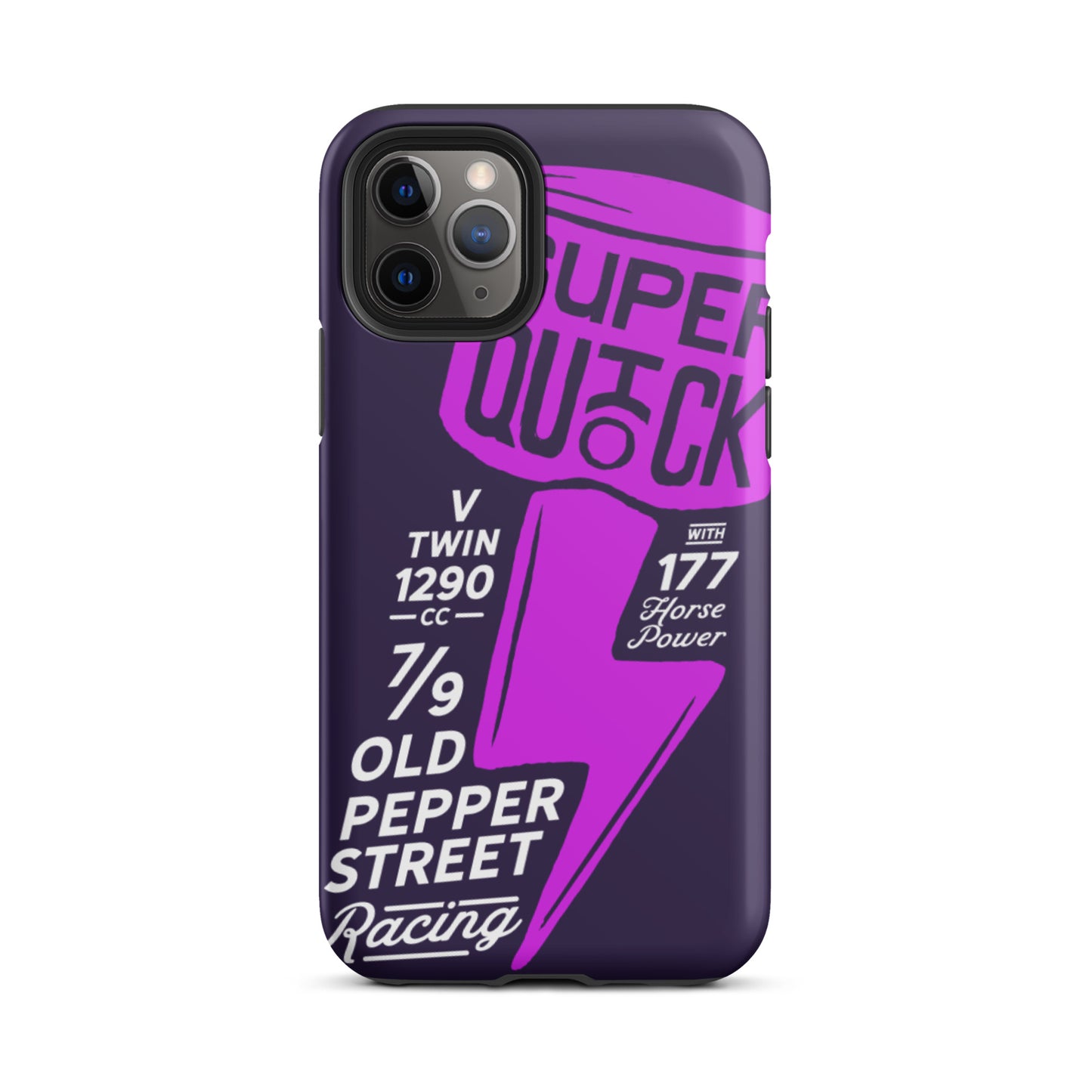 Super Quick Piston - Purple tough iPhone case - Firebone