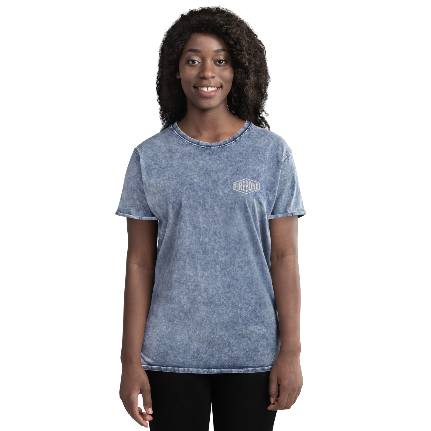 Firebone logo - Blue denim t-shirt - Firebone