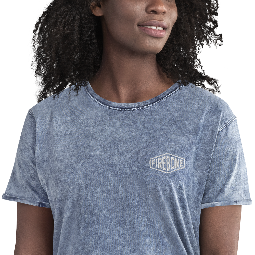 Firebone logo - Blue denim t-shirt - Firebone