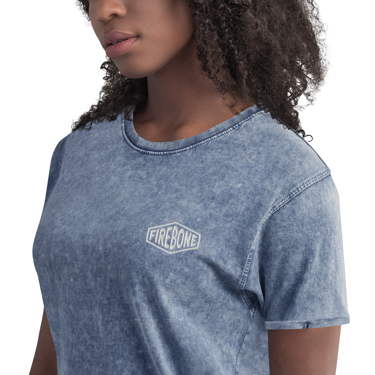 Firebone logo - Blue denim t-shirt - Firebone
