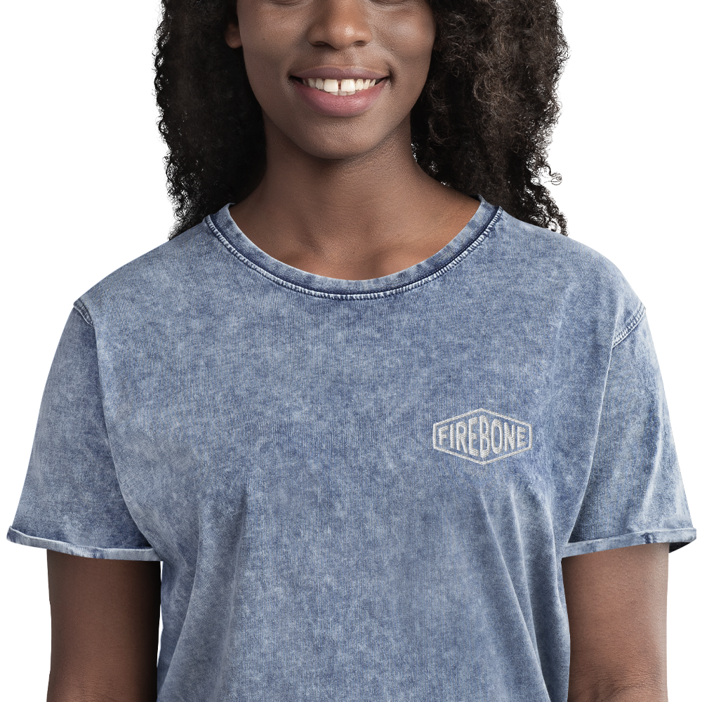 Firebone logo - Blue denim t-shirt - Firebone
