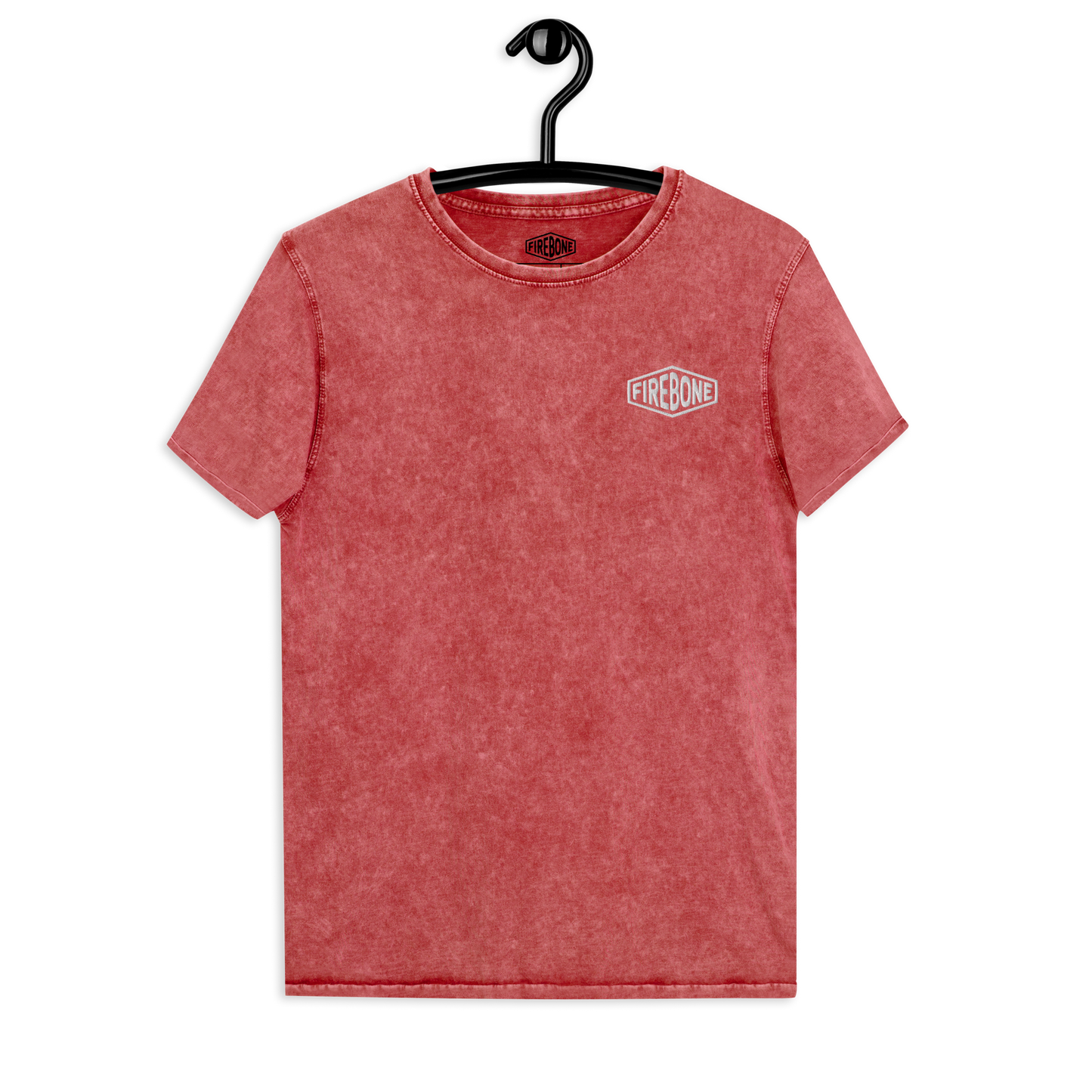 Firebone logo - Red denim t-shirt - Firebone