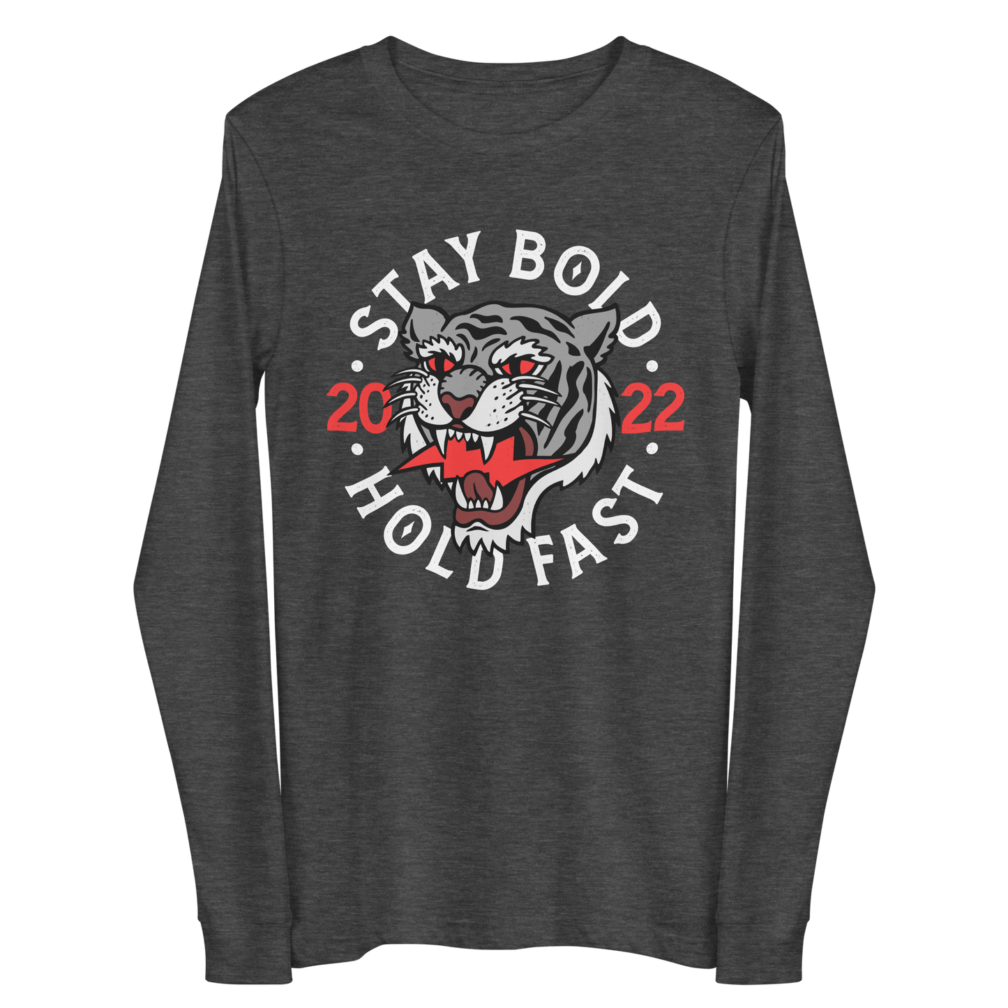 Stay bold - Grey long sleeve tee - Firebone