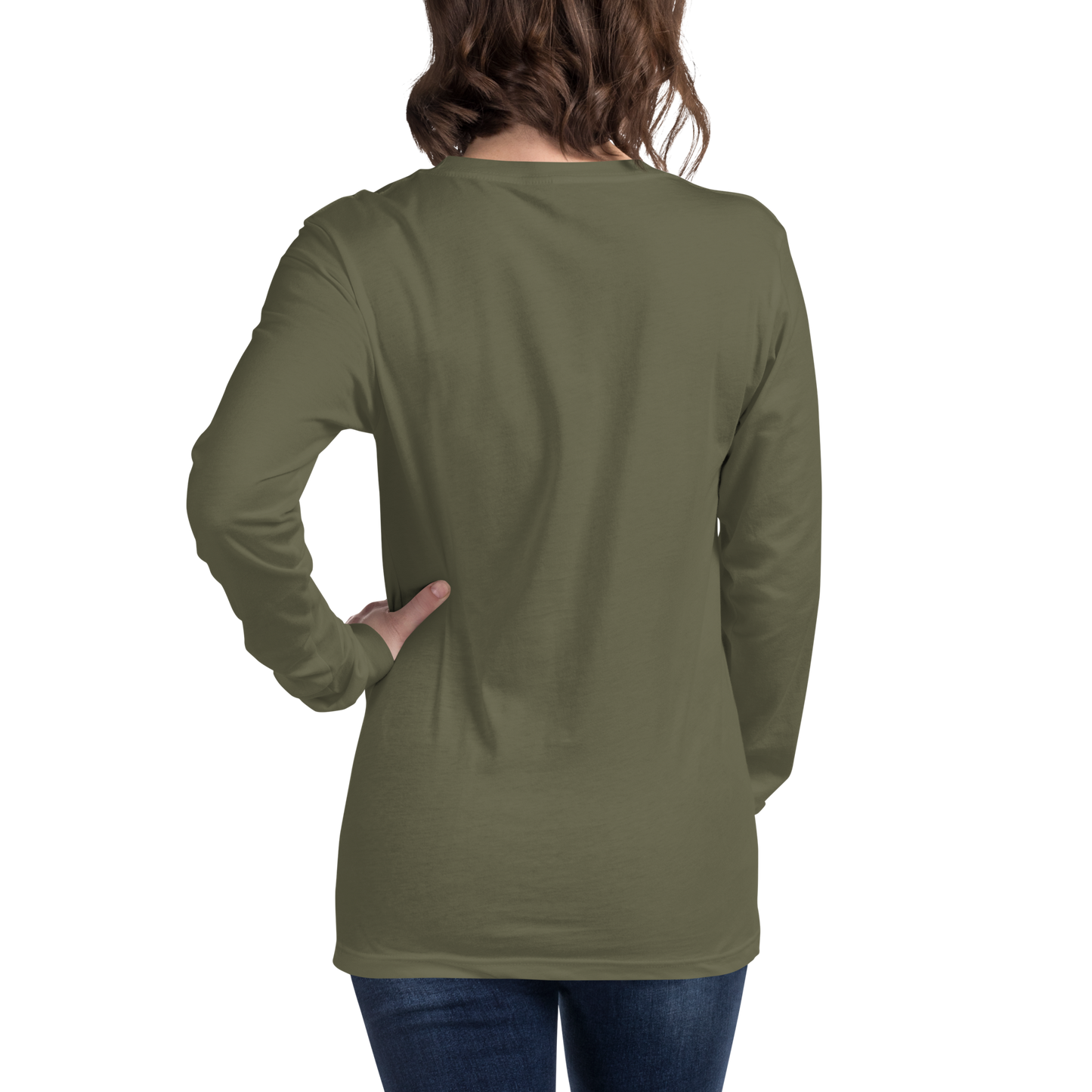 Stay brave tiger - Military green long sleeve tee - Firebone