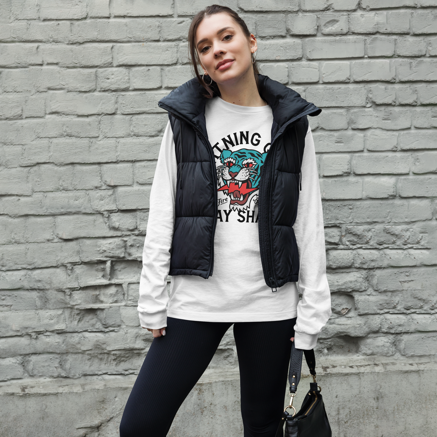 Lightning quick - White long sleeve tee - Firebone