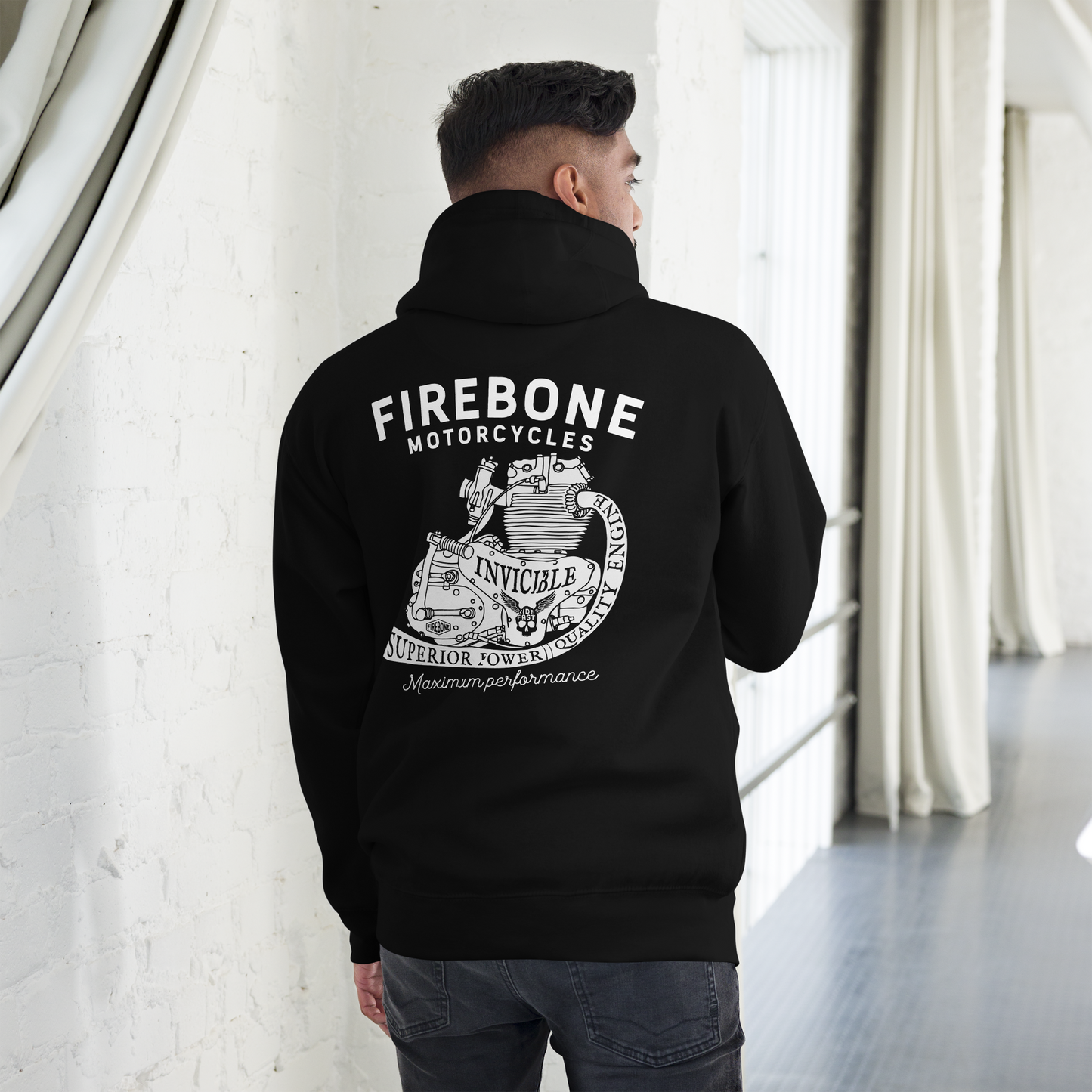 Race Engine 68 - Premium hoodie - Firebone
