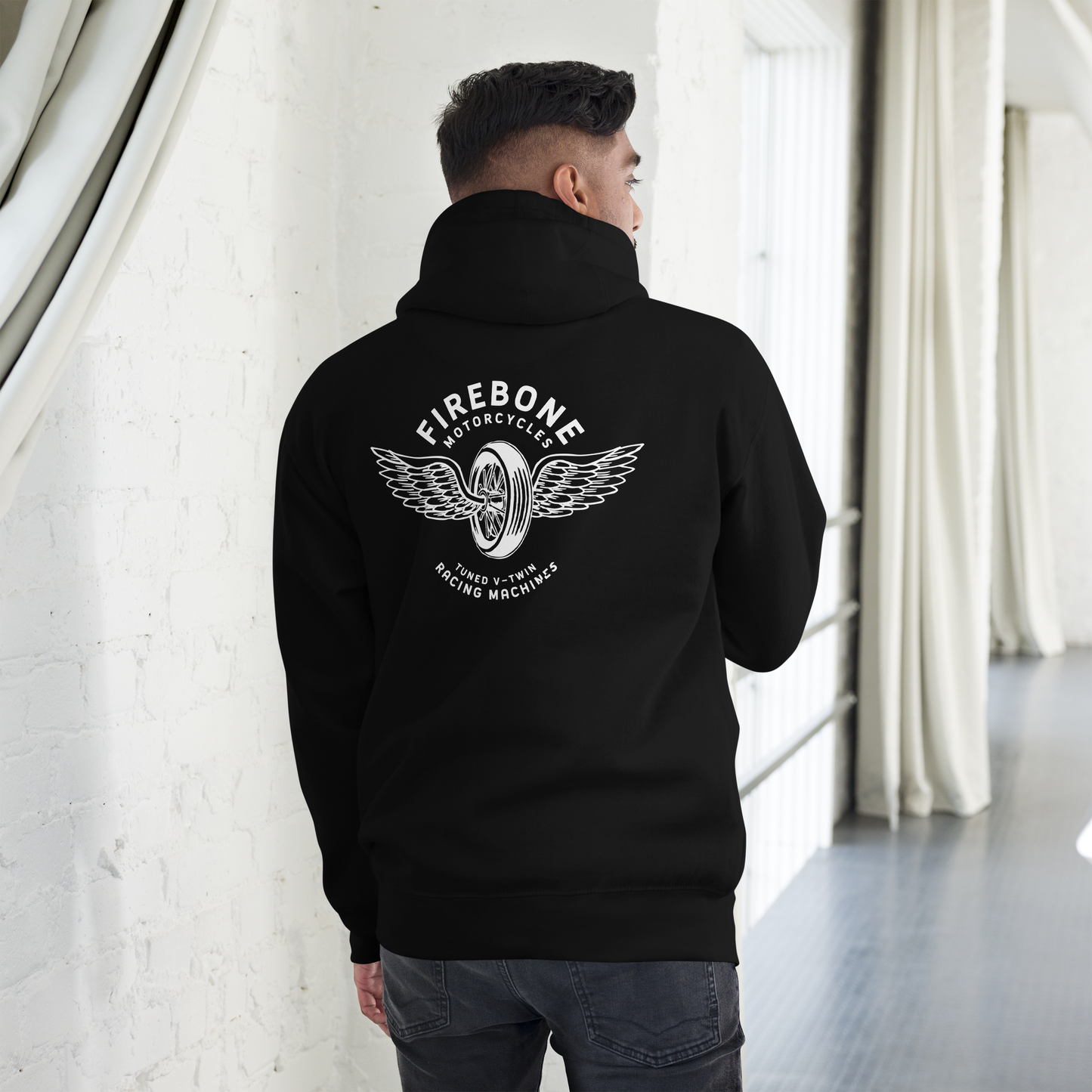 Wheels and Wings - Hoodie - Firebone