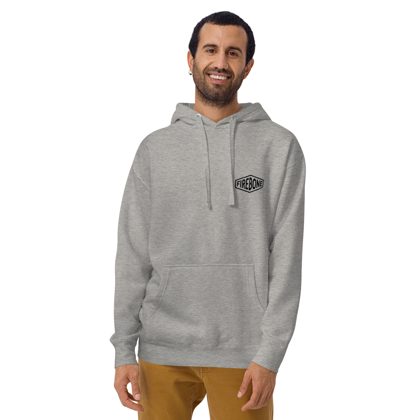 Stay Brave - Grey hoodie - Firebone