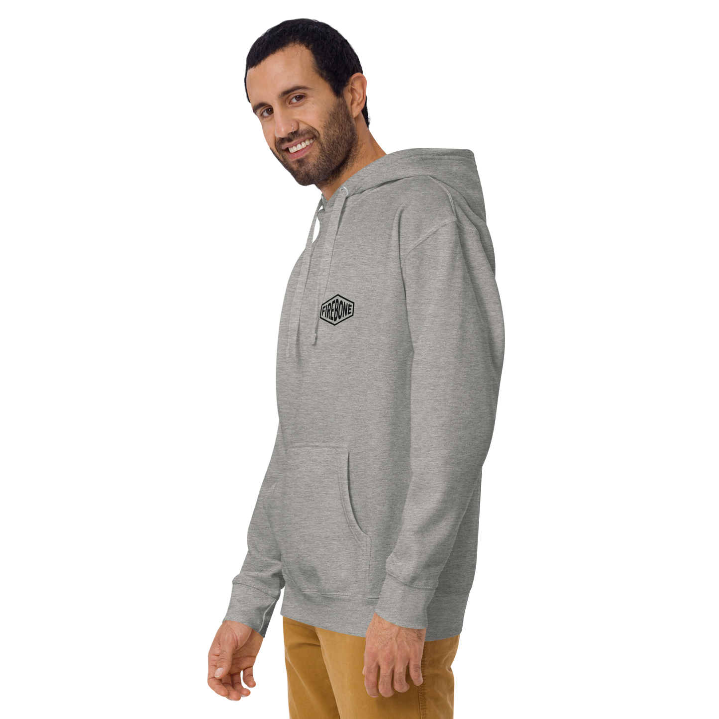 Stay Brave - Grey hoodie - Firebone